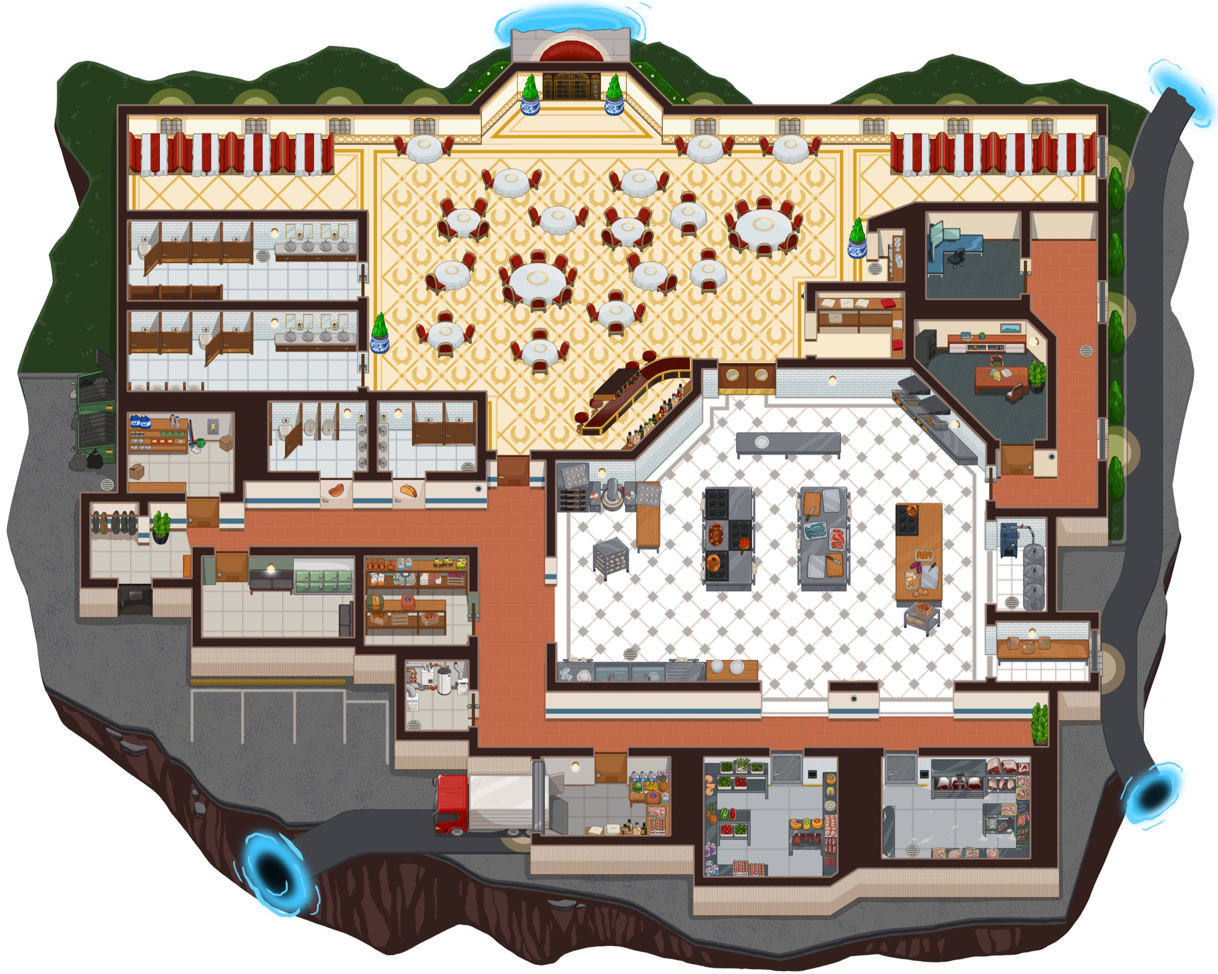 Restaurant map